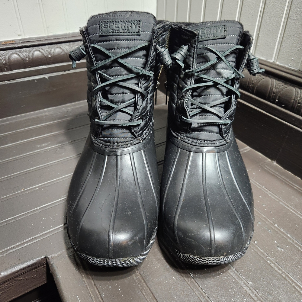 Sperry Men's Waterproof Black Boots
